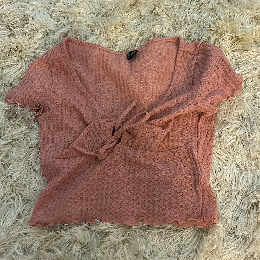 Cute rose pink ruffle